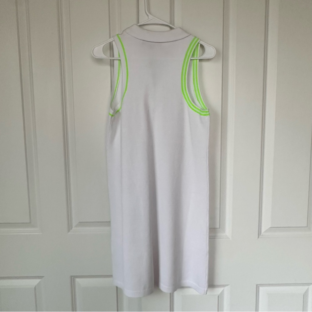 New G/FORE Pique Polo Women’s COTTON SLEEVELESS Golf DRESS Small White Snow $226 - Picture 4 of 16